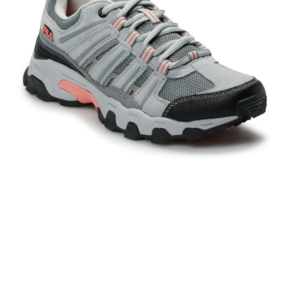Fila Shoes - Fila Women's Athletic Shoes in Gray and Coral